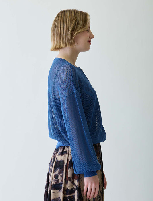 メッシュニットカーディガン