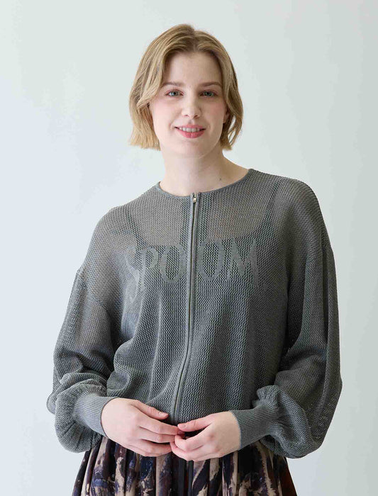 メッシュニットカーディガン