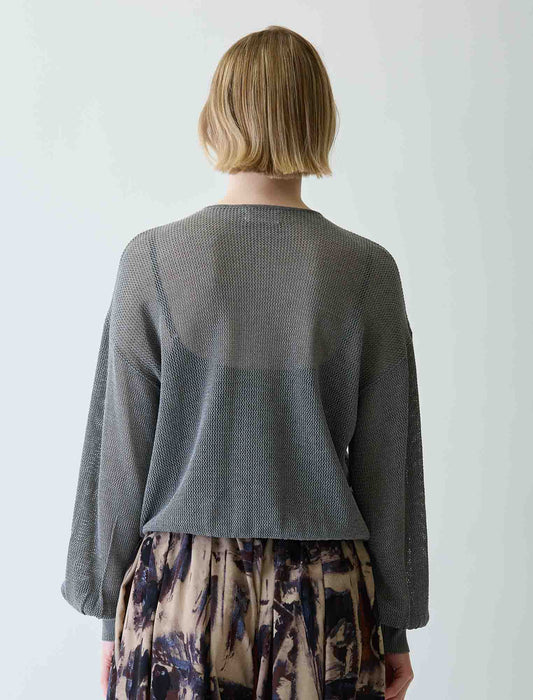 メッシュニットカーディガン