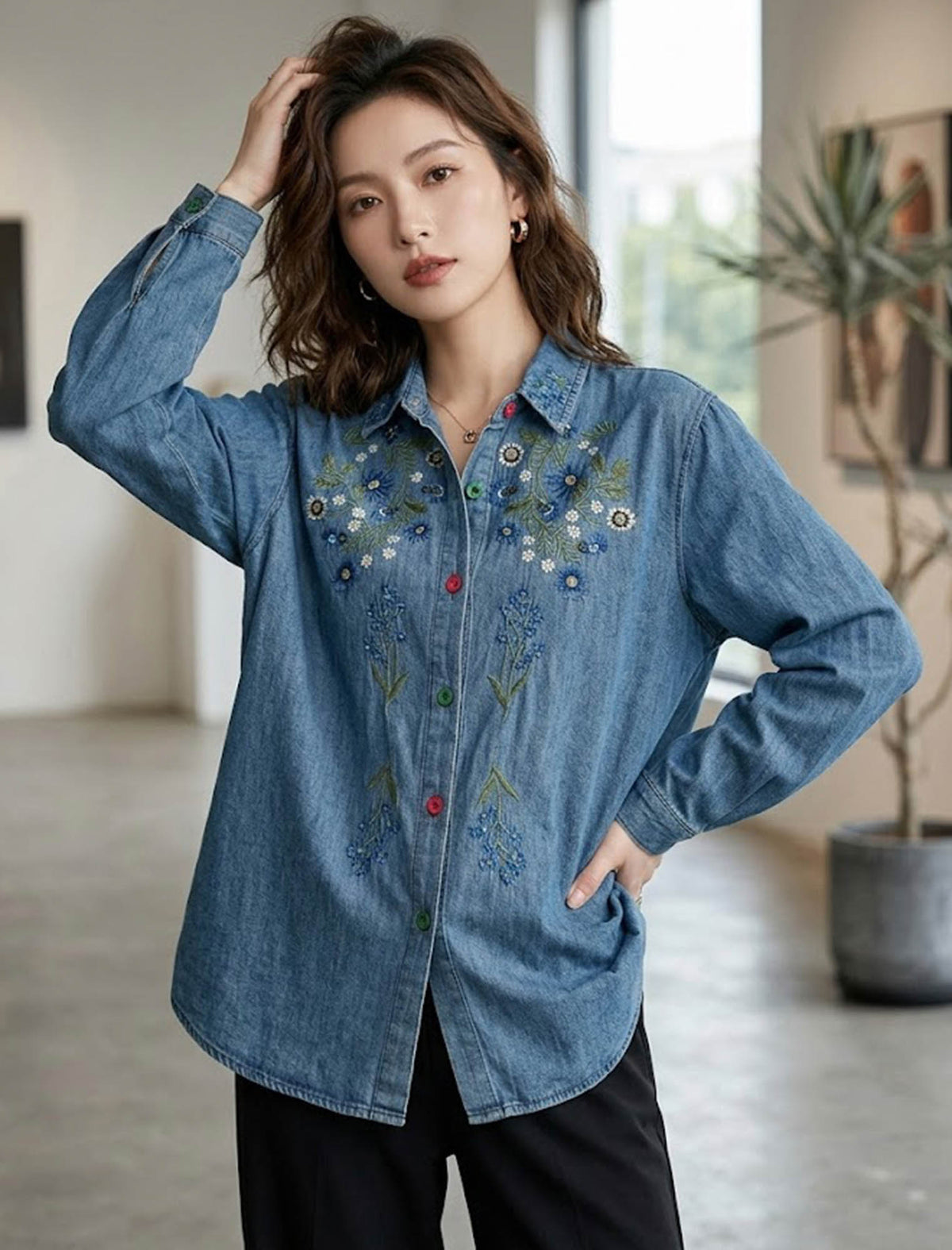 TMT デニムウエスタンシャツ インディゴ ヴィンテージ加工 刺繍 L 995191_1_1200x1575.jpg?v=