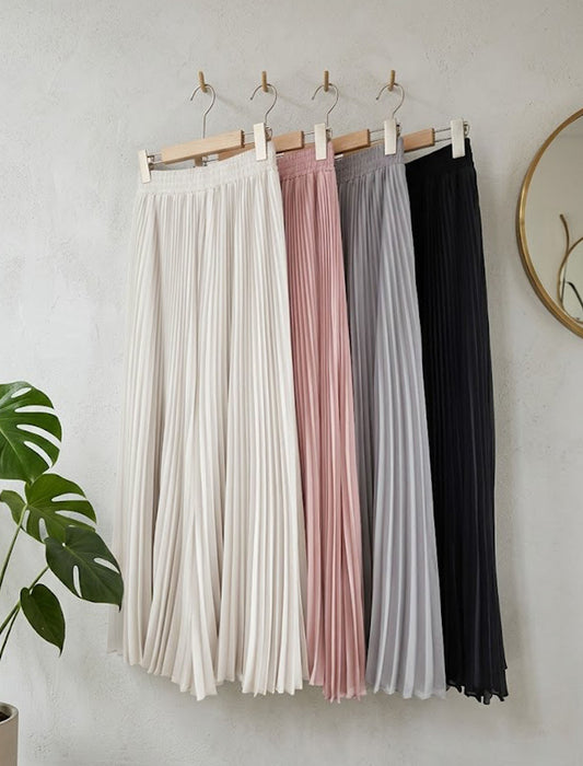 極細ランダムプリーツ フレアワイドパンツ（スカーチョ）