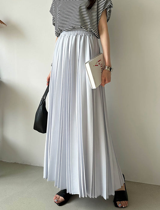 たっぷり大人プリーツ プリーツスカート ロングスカート