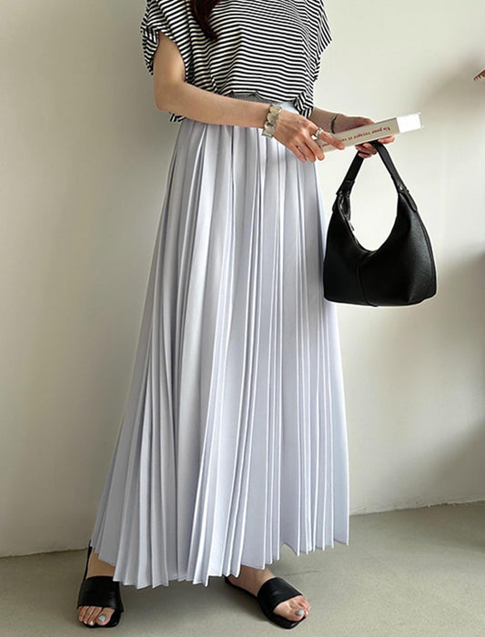たっぷり大人プリーツ プリーツスカート ロングスカート