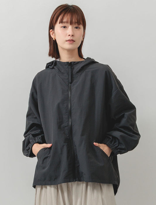撥水＆持ち運びOK！ ボリューム袖ポケッタブルマウンテンパーカー