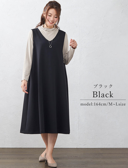 シワ知らず！着やせもかなうジャンパースカート