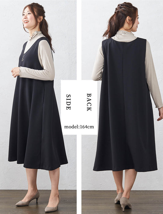 シワ知らず！着やせもかなうジャンパースカート