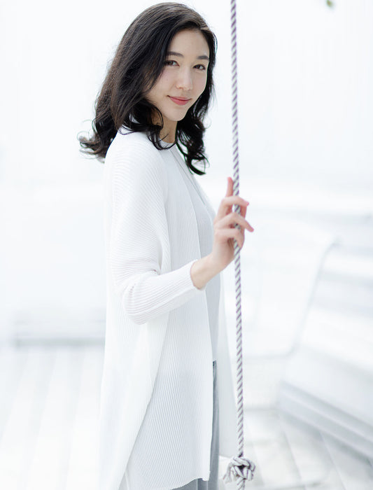 ＜SPECCHIO＞シャトルプリーツ コクーンスリーブジャケット