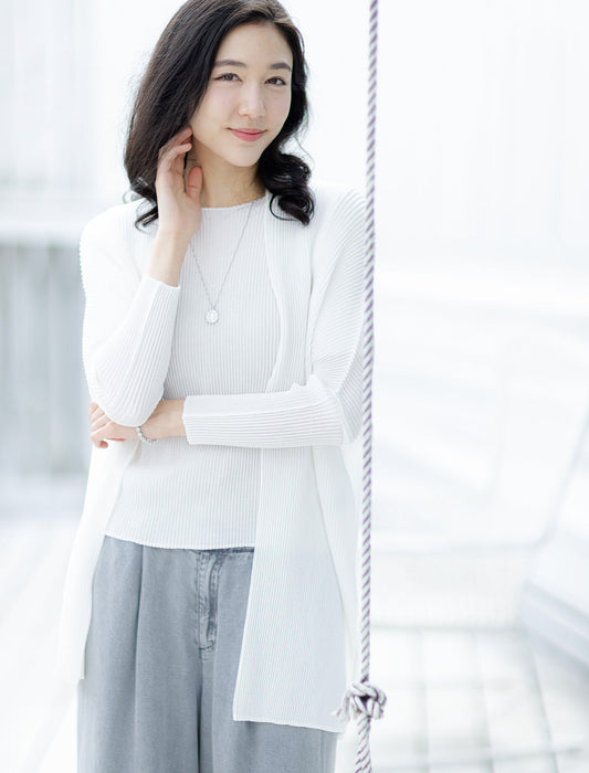 ＜SPECCHIO＞シャトルプリーツ コクーンスリーブジャケット