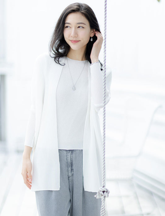 ＜SPECCHIO＞シャトルプリーツ コクーンスリーブジャケット