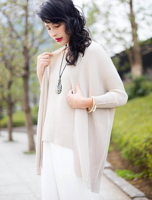 ＜SPECCHIO＞シャトルプリーツ コクーンスリーブジャケット