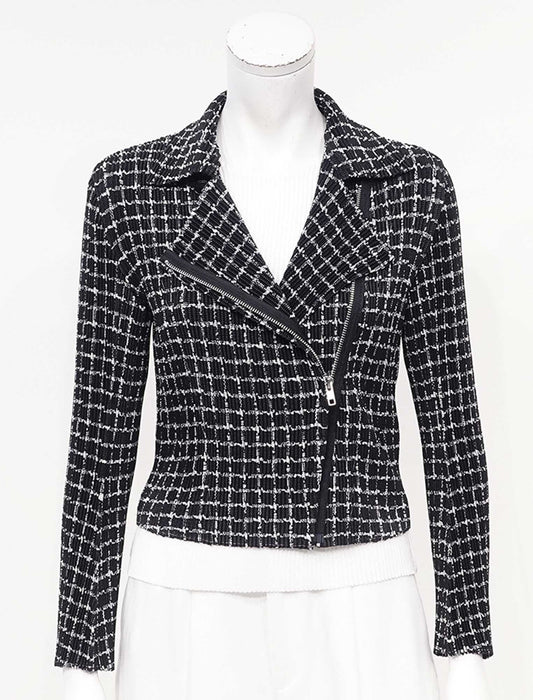 ＜SPECCHIO＞シャトルプリーツライダースジャケット