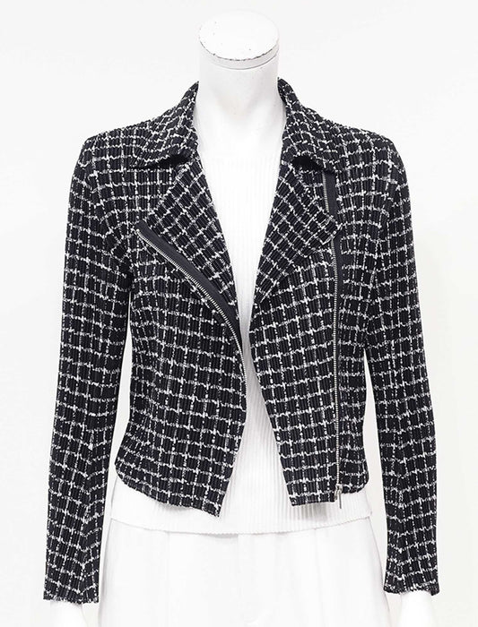 ＜SPECCHIO＞シャトルプリーツライダースジャケット