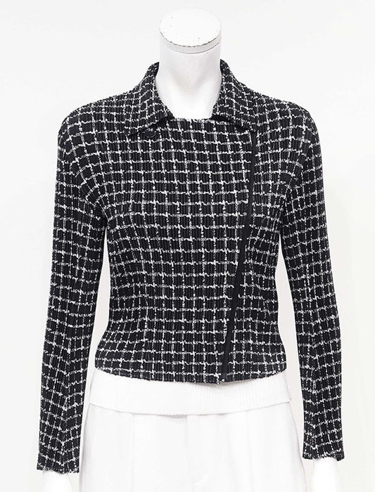 ＜SPECCHIO＞シャトルプリーツライダースジャケット