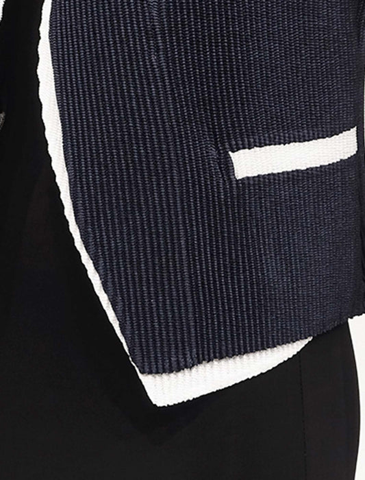 ＜SPECCHIO＞バイカラーシャトル カラーレスジャケット