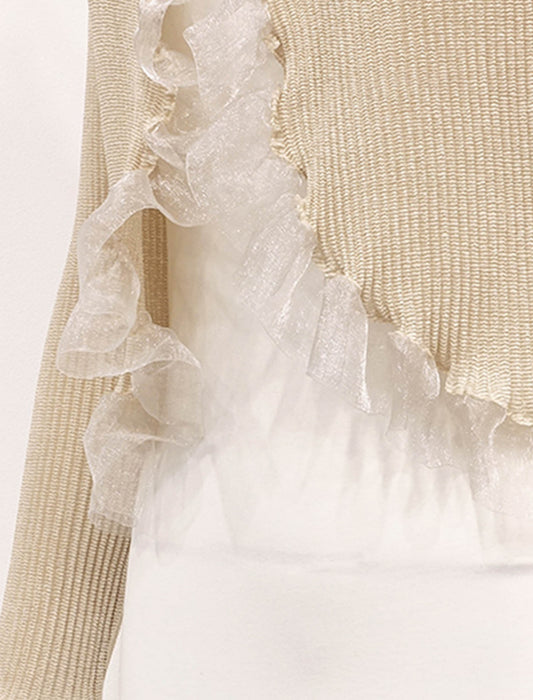 ＜SPECCHIO＞シアーフリルシャトル ボレロジャケット