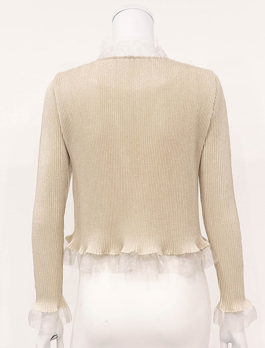 ＜SPECCHIO＞シアーフリルシャトル ボレロジャケット