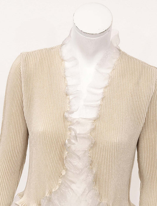 ＜SPECCHIO＞シアーフリルシャトル ボレロジャケット