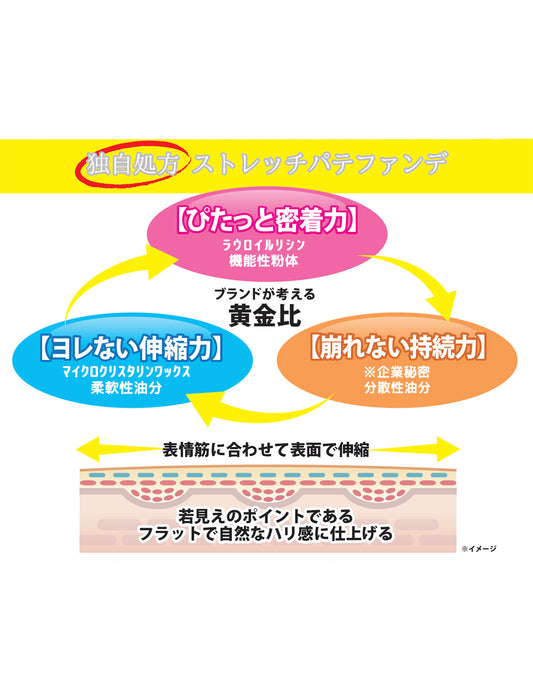 ＜R;BATON＞メイク効果で自然な若見えハリ肌演出 便利なスティックタイプ！ ストレッチパテファンデＣ ＜カバレッジタイプ＞