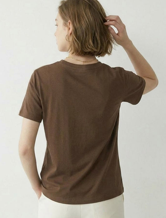 立体フラワーモチーフパッチワークＴシャツ