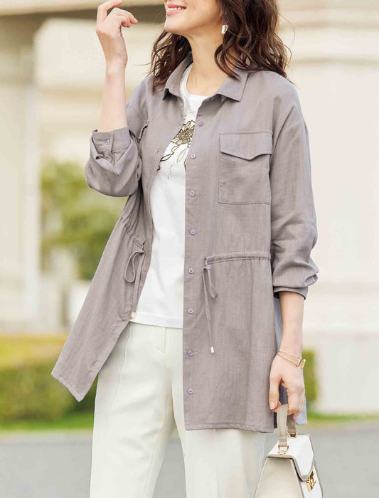 【受注】麻入りシャツジャケット