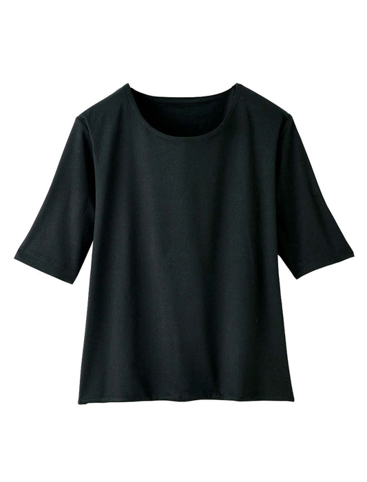 【受注】二重仕立てマダムTシャツ（クルーネック）