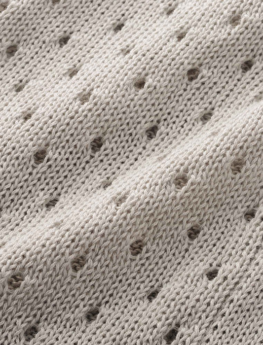 【受注】透かしドット柄ニットベスト