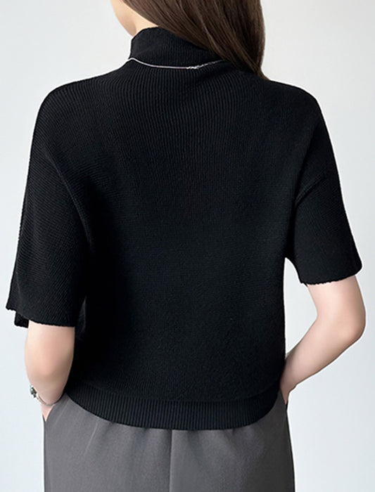 【近日入荷】毎日に寄り添うハイネックサマーシアーニット※4月下旬入荷予定