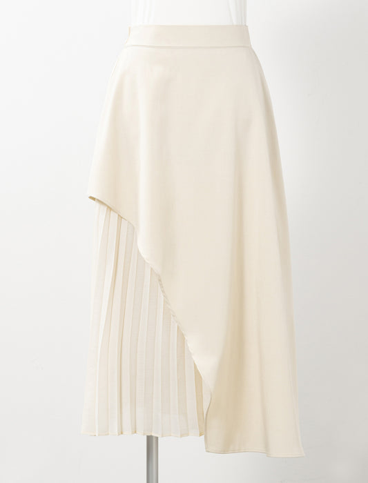 プリーツレイヤーアシメスカート