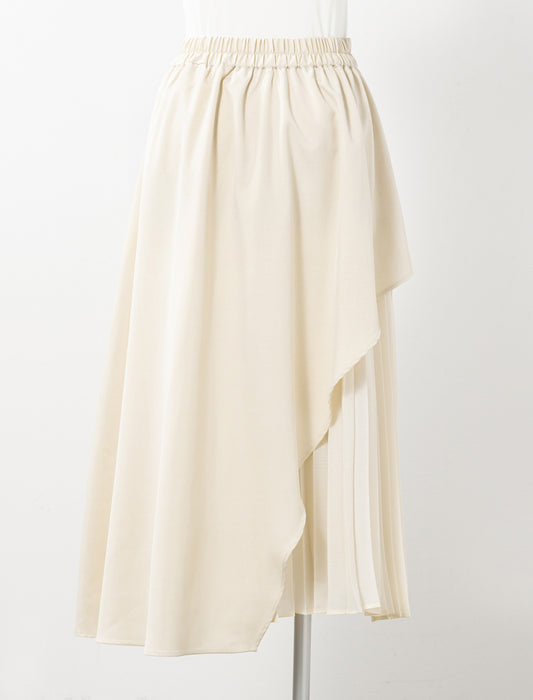 プリーツレイヤーアシメスカート