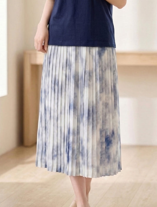 シフォンプリーツスカート