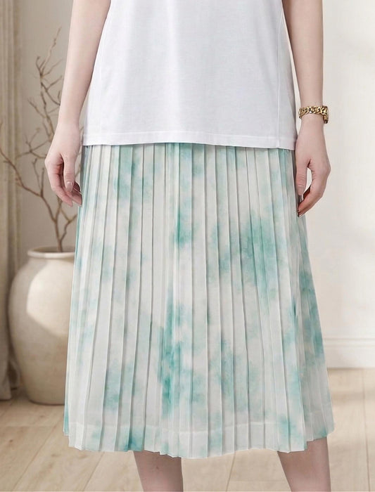 シフォンプリーツスカート