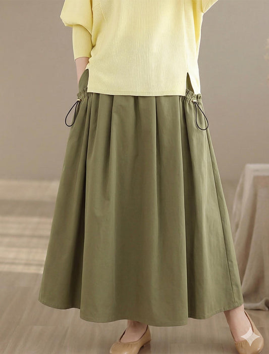 ドロストポケットボリュームスカート