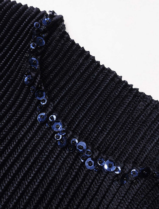 ＜SPECCHIO＞ビジュー刺繍シャトル ラウンドネックプルオーバー