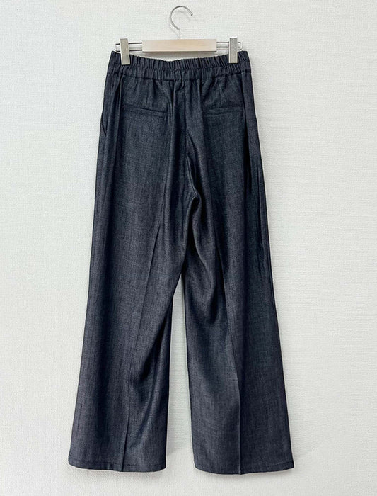センタープレスハイウエストワイドパンツ
