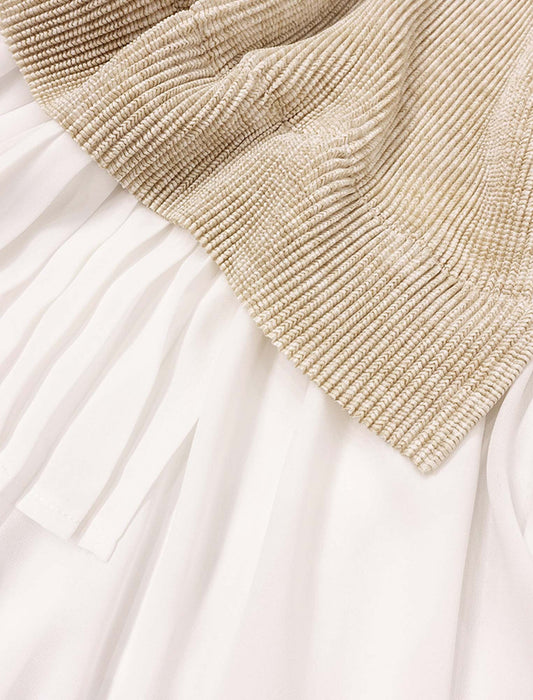＜SPECCHIO＞アシンメトリーヘムプリーツシャトルTドッキングプルオーバー