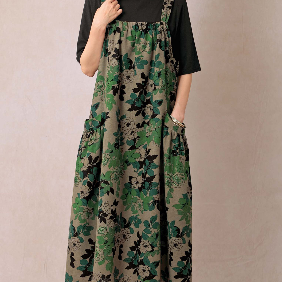 さゆみの部屋　ジャンスカと隠し布他3点　月と華様予約品 受注】花柄プリントジャンパースカート | Northmall（ノースモール