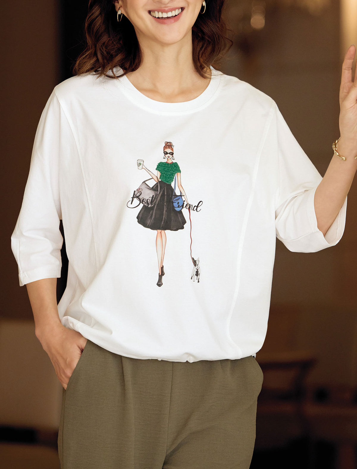 受注】裾ドローストリング仕様プリントTシャツ | Northmall（ノース
