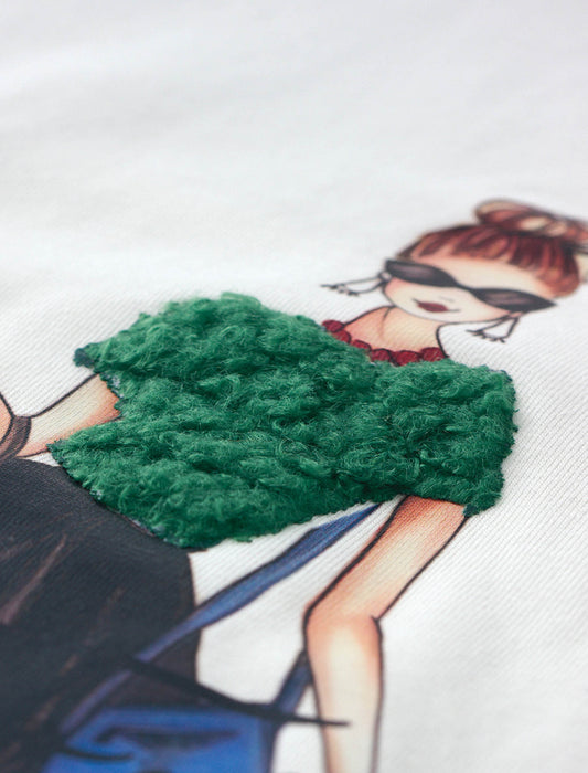 【受注】裾ドローストリング仕様プリントTシャツ