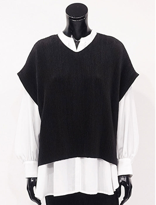 ＜SPECCHIO＞シャトル Vネックプルオーバー