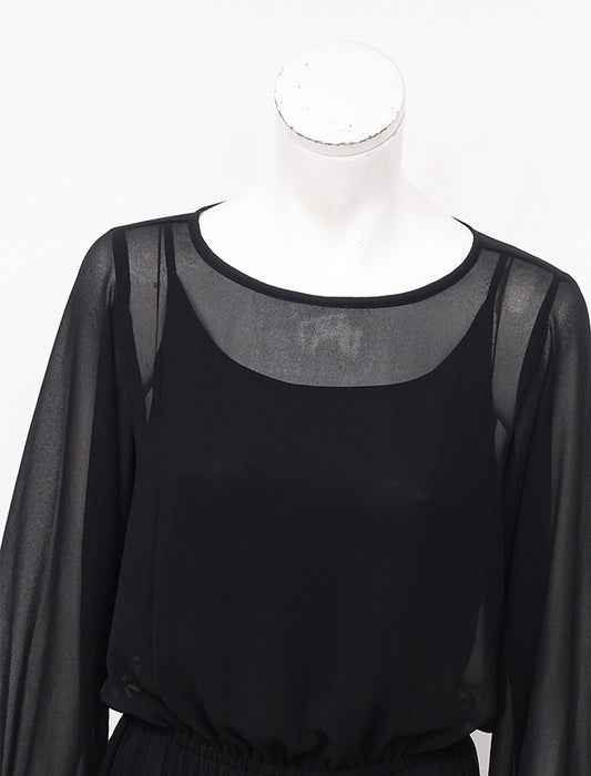 ＜SPECCHIO＞シフォンプリーツワンピース
