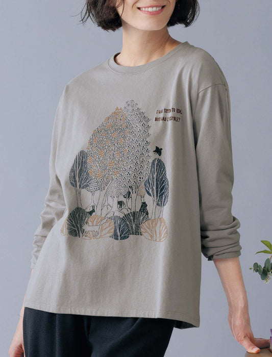 【受注】ツリー柄プリントTシャツ