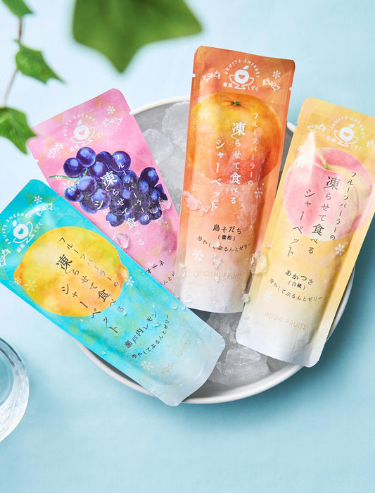 【受注】<ホシフルーツ>フルーツパーラーのシャーベット彩果しずく(８袋入)