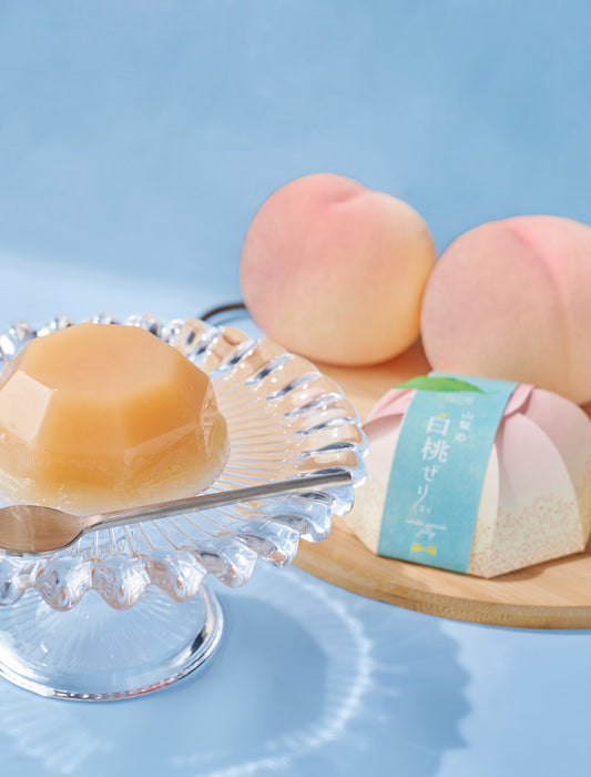 【受注】＜ホシフルーツ＞山梨の白桃ぜりぃ（７個入）