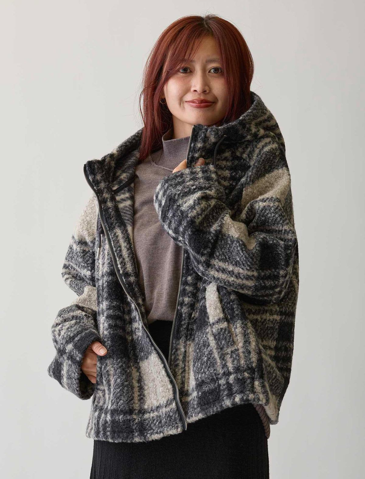 swagger Lサイズ チェック ジャケット パーカー フェノメノン MA1 チェックパーカー | Northmall（ノースモール）暮らしを素敵にする雑貨