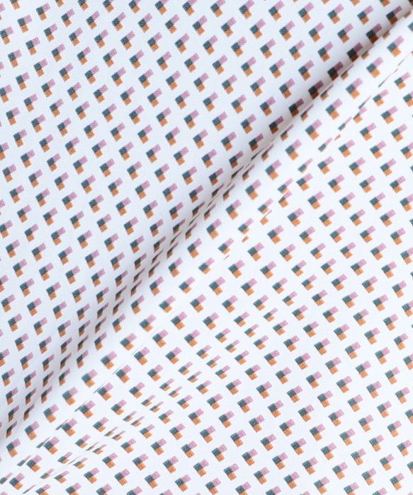 【メーカー直送】ボウタイプリントブラウス