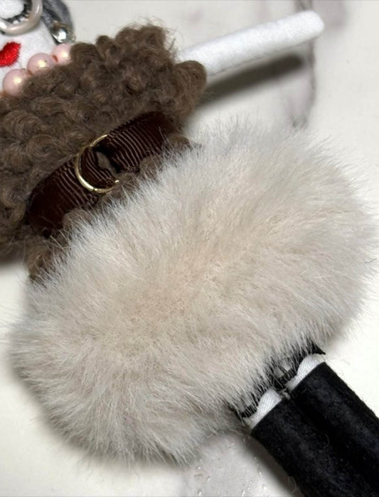 ポンポンスカートメガネちゃんチャーム