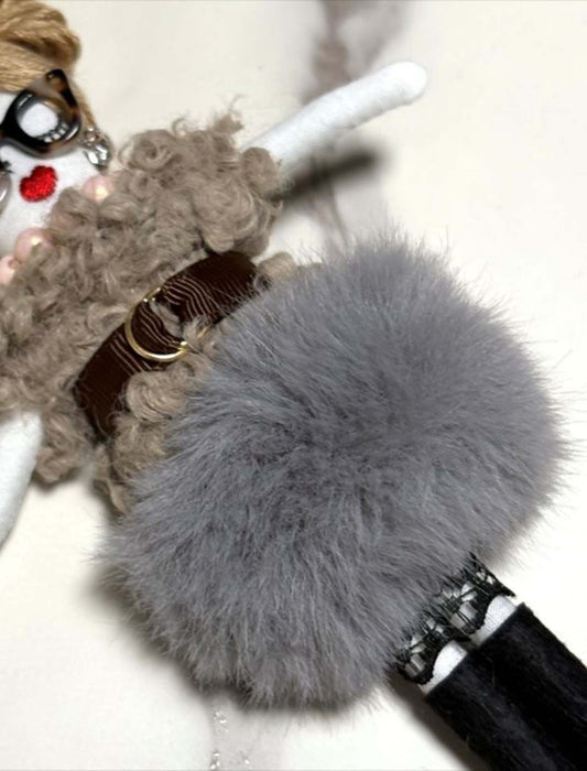 ポンポンスカートメガネちゃんチャーム