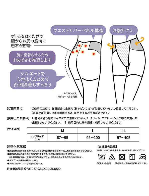 腰痛におすすめ！ピップエレキバンの磁気付きインナー腰こりらっくす