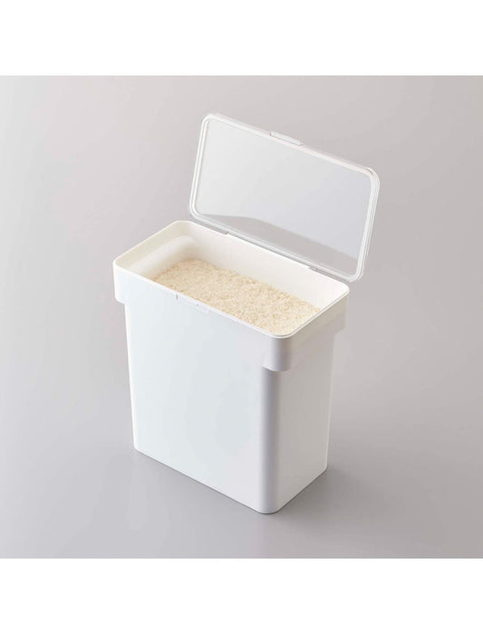 ＜tower＞密閉 袋ごと米びつ5kg(軽量カップ付)/ホワイト