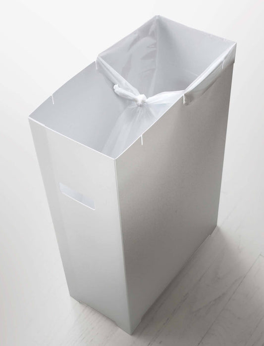 ＜tower＞スリム蓋付きゴミ箱/ホワイト